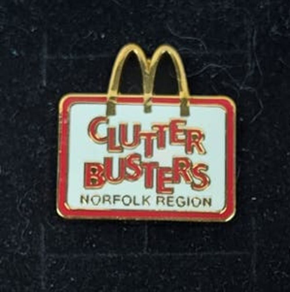 McDonald's Clutter Busters Norfolk Region Pin - New